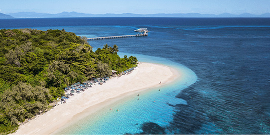 Green Island Main Beach Drone Shot