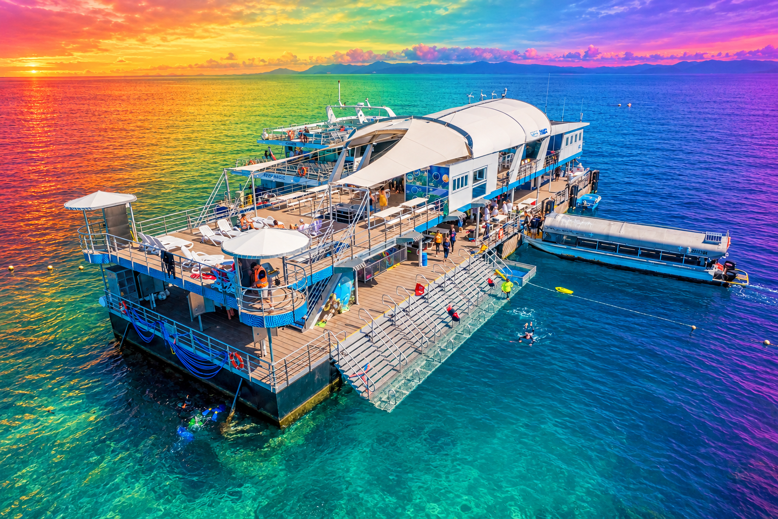 Reef Magic Pride on the Pontoon